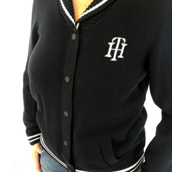 Tommy Hilfiger sweater/ bomber jacket - Picture 2 of 3